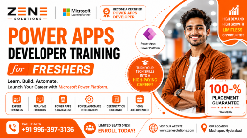 Power Apps Developer Training for Freshers